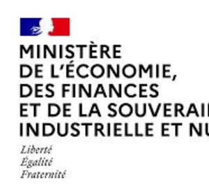 Logo du Ministère de l'Économie, des Finances et de la Souveraineté industrielle et numérique de la France.